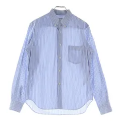 COMME des GARCONS SHIRT (コムデギャルソンシャツ) マルチストライプ ボタンダウン コットン 長袖シャツ ブルー CDGS6STのサムネイル
