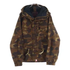 A BATHING APE (アベイシングエイプ) CAMO SNOWBOARD JACKET カモ スノーボード フーデッドマウンテンジャケット ブラウンのサムネイル