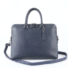 TOD'S トッズ ビジネスバッグ ショルダー 牛革 ネイビー メンズ レザー