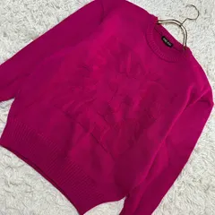 《良品》ANNE KLEIN ニット パープル系 キレイめ 華やか 大人 上品のサムネイル
