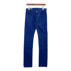 ATTACHMENT アタッチメント 3.5oz ムラ糸ストレッチデニム スーパースリム 製品染め 無地 メンズ サイズ2 ネイビー ボトムス DM19851■のサムネイル