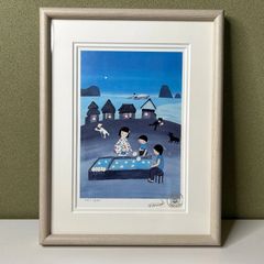 半額以下】ONE PIECE フレームアート ルフィ シャンクス 高級複製原画