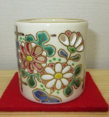 逢絢亭・新品】茶道具 七事式道具 聞香炉 白楽 貫入模様 丸形 松楽窯