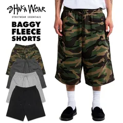 SHAKA WEAR BAGGY SWEAT SHORTS【BLACK/GRAY/CAMOUFLAGE】 (M・L・XL)(シャカ シャカウエア バギー スウェットショーツ ハーフパンツ ショートパンツ バギー オーバーサイズ ビッグサイズ)のサムネイル