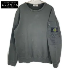 STONE ISLAND　ストーンアイランド　811563920 グレー ワッペン 裏起毛 スウェット トレーナー　Lのサムネイル