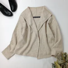 grin グリン ウール 毛 混 ニット カーディガン ボタンレス ショート丈 /26Aのサムネイル