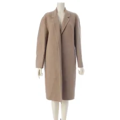 ザロウ 26SS FEDRA COAT フェドラコート カシミヤ シルク コットン フランネル ダブルフェイス オープンフロント チェスター ロング アウター ベージュ ブラウン カプチーノ 2【中古】のサムネイル