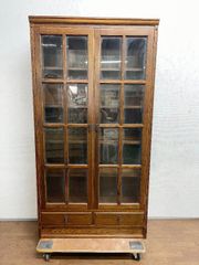 北海道 旭川家具 近藤工芸 (OAK) キャビネット カップボード オーク材