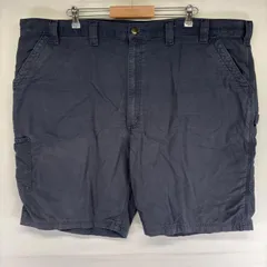 古着 カーハート Carhartt パンツ ハーフパンツ ワンポイントロゴ カーゴ ショーツ ジッパーフライ 半ズボン w50  ネイビー系 メンズのサムネイル