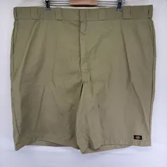 古着 ディッキーズ Dickies パンツ ワーク チノ ハーフ ショート ワンポイントロゴ ジッパーフライ w50  ベージュ系 メンズのサムネイル