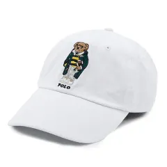 【新品未使用】Polo By Ralph Lauren ラルフローレン ビンテージ ウォッシュ加工 コットンツイル ベアー＆POLO エンブロイド キャップ 在庫一掃価格のサムネイル