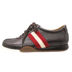 美品 BALLY バリー スニーカー ライン レザー シューズ ローカット 靴 ブラウン 23.5cm レディース 【中古】のサムネイル