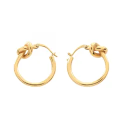 セリーヌ CELINE ピアス ノット フープ GP（ゴールドメッキ） ピアス レディース Used Aのサムネイル