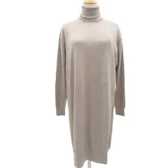 ズッカ zucca ニットワンピース ミモレ丈 M モカブラウン タートルネック 長袖 無地 /SY11 ■GY75のサムネイル