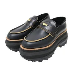 Sacai サカイ サイズ:36(23.0cm) | Loafers プラットフォーム ローファー / スニーカー | 厚底 コイン レザー | ブラック 黒 | 日本製 | ブランド シューズ 靴【レディース】【中古】のサムネイル