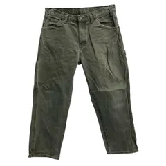 Dickies ダック ペインターパンツ W34 カーキ ディッキーズ ジップアップ ダック地 ペインター ワークパンツ ワーク ボトムス 2607-480のサムネイル