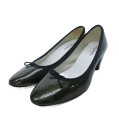 レペット Repetto パンプス パテント リボン 緑 グリーン 39のサムネイル