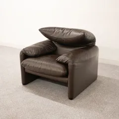 【展示品】Cassina / カッシーナ / 675 MARALUNGA / 675 マラルンガ / 一人掛け / ラウンジチェア / レザー / ブラウン / ヴィコ・マジストレッティ / 定価124万円のサムネイル