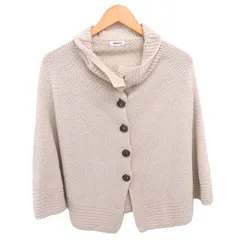 ノーリーズ Nolley's ポンチョ アウター ニット ハイネック 38 ライトベージュ 薄茶 /TT ■GY99のサムネイル