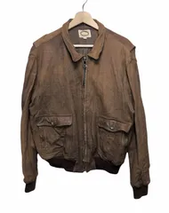 80s BANANA REPUBLIC バナナリパブリック レザーフライトジャケットのサムネイル