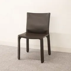 【Bランク】Cassina  / カッシーナ / 412 CAB / 412キャブ / レザーチェア / 本革 / ブラウン / マリオ・ベリーニ / 定価31万円のサムネイル