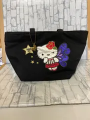 【C1-64】◇ Anna SuI×Hello Kitty    ミニトートバッグ　黒色のサムネイル