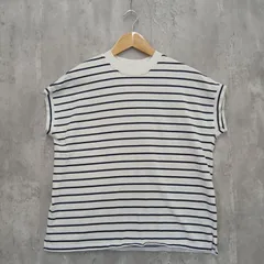 A DAY IN THE LIFE アデイインザライフ Tシャツ・カットソー M ボーダー 古着 レディースのサムネイル