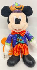 東京ディズニーランド ぬいぐるみバッジ Disney's HALLOWEEN 2015 ミッキー(オレンジ/紫)/Happy Halloween Harvest 2015のサムネイル