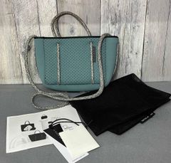 美品 ステイトオブエスケープ マイクロ ショルダーバッグ 2way ブルー 