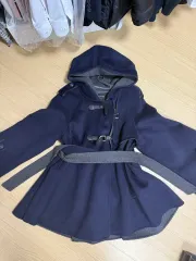 ネイビー ケープ フード コート EGOIST コートのサムネイル