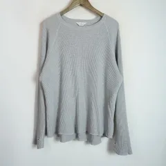 定番 UNUSED アンユーズド Long Sleeve Waffle ワッフル サーマル カットソー 長袖 Tシャツ サムホール US0701 灰 サイズ3 4714Q★4のサムネイル