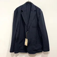 新品未使用 無印良品 ジャケット紳士 リネン洗いざらしジャケットメンズ ネイビー M【送料込み】のサムネイル