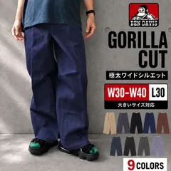 BEN DAVIS ベンデイビス ゴリラカット パンツ メンズ ワークパンツ 極太 ワイド USA規格 GORILLA CUT チノパン L30 レングス30 ストリート アメカジ スケーター 大きいサイズ y2k (ネイビー)のサムネイル