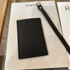未使用】RIMOWA リモワ 純正 ネームタグ レザー ブラック 冊子セット