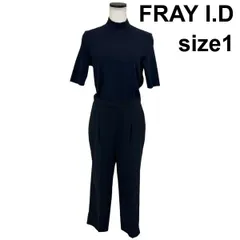 ◆ フレイアイディー FRAY I.D オールインワン 五分袖 ハイネック ニット センタープレス クロップド丈 1 S 7号 レディース S6I004のサムネイル