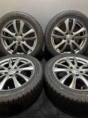 ★215/50R17 YOKOHAMA/ice GUARD iG60 21年製 SIBILLA 17インチ 7J +48 114.3 5H スタッドレス 4本 レヴォーグ (南3-M824)のサムネイル