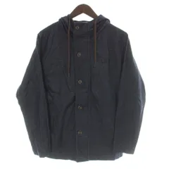 メンズメルローズ MEN'S MELROSE ジャケット 上着 4 紺 ネイビー 無地 長袖 フード付き /AP ■MAのサムネイル