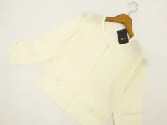 70%OFF 定価\11,500 新品タグ付 カールパークレーン Karl Park Lane 洗える 長袖 ニットカーディガン M アイボリーのサムネイル