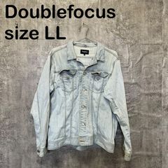 [T-1784] Doublefocus 더블 포커스 데님 재킷 LL XL 라이트 블루 라이트 블루 G 진 빅 사이즈 캐주얼 아메카지 남성