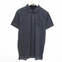 L/古着 リーバイス Levis 半袖 ブランド ポロ シャツ メンズ グレー 霜降り 26jul07のサムネイル