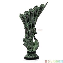 [Elegant] Bronze Peacock Vase Danho Cup Ornament Craft Art Figurine zw427