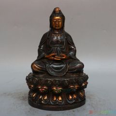 仏教美術 仏像 西方三聖仏像 家内 供養 銅 工芸品 置物 上品】仏教美術 西方三聖坐像 仏像 銅製 彫刻 置物 開運 風水 工芸品