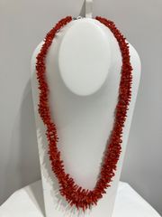 ヴィンテージ コーラル 珊瑚 サンゴ パール ロングネックレス 160cm 