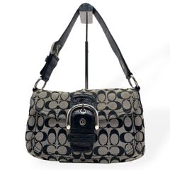 美品 ​COACH コーチ ソーホー シグネチャー ハンドバッグ SOHO - メルカリ