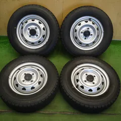 バリ溝！25年！キレイ！9.5分以上◎スタッドレス 145/80R12 80/78N トーヨー デルベックス 935 スチール ホイール 12インチ PCD100/4H◎6071401Hスのサムネイル