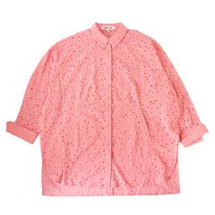 WE26719 極美品 DIANE von FURSTENBERG ダイアンフォンファステンバーグ シャツ コート ドルマン ブラウス チュニック ピンク M