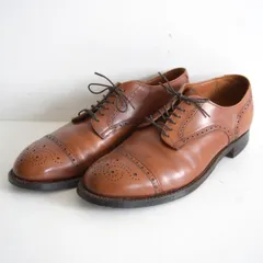 【別注モデル】Alden【5404/モディファイドラスト メダリオン キャップトゥ】7 1/2D カーフスキン オールデン ドレスシューズ 26070429のサムネイル