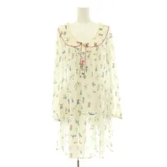 フランシュリッペ franche lippee おもちゃ柄ワンピース ミニ 長袖 M ホワイト マルチカラー /DO ■OSのサムネイル