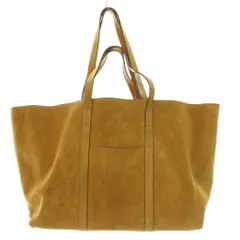 ラマイユセザンヌ LA MAILLE SEZANE GABIN ガバン ショッピングバッグ トート ハンド スエード レザー 牛革 ワンカラー 茶 ブラウン /BBのサムネイル