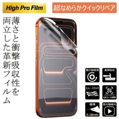 REDMAGIC 7対応 ハイプロフィルム ウルトラクイックリペア 割れない スマホ保護フィルム EPU 超薄型0.18mm 指紋防止 気泡軽減 傷防止 スムースタッチ 透明 自然吸着 ハイドロ機能付 傷自動修復機能付 衝撃吸収 ピクセルのサムネイル